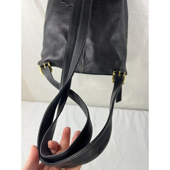 GIANI BERNINI Black Leather Backpack - Picture 12 of 16